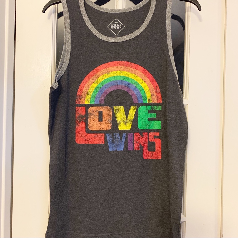 Well Worn Los Angeles Love Wins Pride Tank NWOT